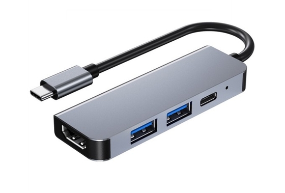 China 31010, USB C Hub Multiport Adapter , USB Type C to HDMI 2* USB3.0 PD Charging Adpater supplier