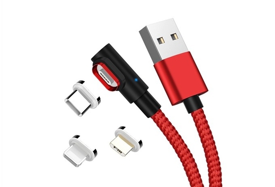 China QS MG7007, 90 Degree Magnetic USB Data Cable supplier