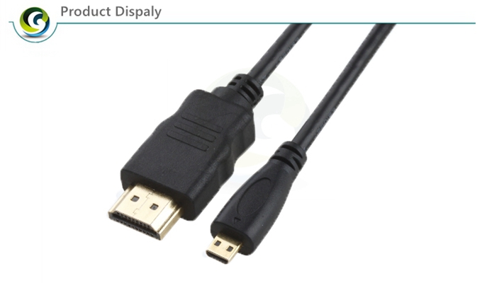QS3001，QSMART Latest standard A TO D Gold plated High Speed with Ethernet Audio Return 3D 4K 1.4V 2.0V HDMI Cable