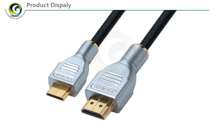 QS3010，QSMART Latest standard A TO C Gold plated High Speed with Ethernet Audio Return 3D 4K 1.4V 2.0V HDMI Cable
