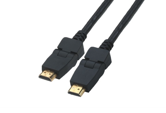 China QS1024，QSMART Latest standard 180 degree Gold plated High Speed with Ethernet Audio Return 3D 4K 1.4V 2.0V HDMI Cable supplier