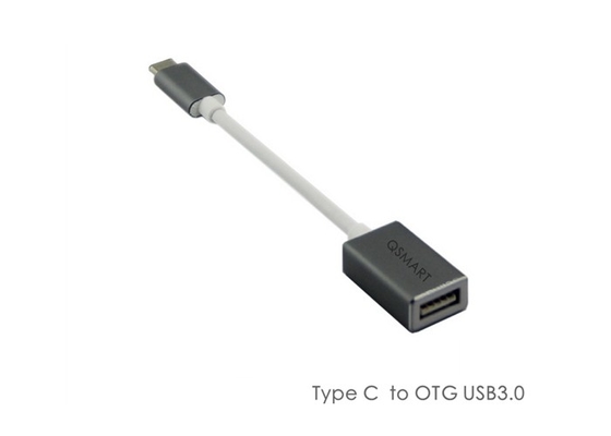 China QS MLTUSB3106, USB-C to USB 3.0 OTG Adapter, USB-C Male to USB 3.0 Female Cable, Type c to OTG adapter supplier