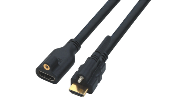 China QS1018  Locking HDMI Cable with screws supplier