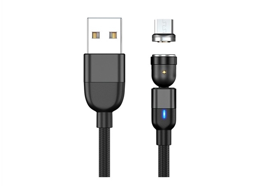 China QS MG7001 540 Degree Magnetic USB Data Cable supplier