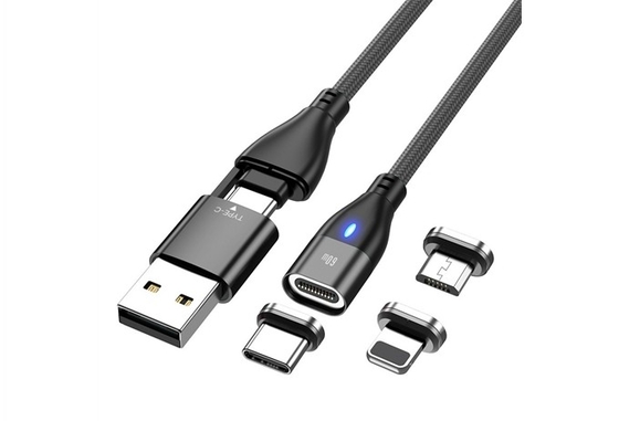 China QS MG7020, 6 In One Magnetic USB Data Cable supplier